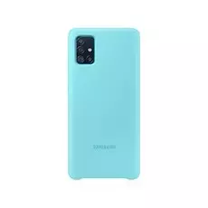 Чехол Samsung Silicone Cover A51, голубой