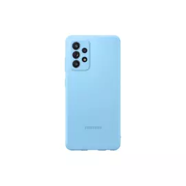 Чехол Samsung Silicone Cover A52, голубой