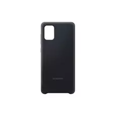 Чехол Samsung Silicone Cover A71, чёрный