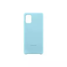 Чехол Samsung Silicone Cover A71, голубой