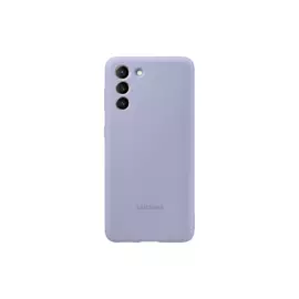 Чехол Samsung Silicone Cover S21, фиолетовый