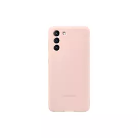 Чехол Samsung Silicone Cover S21, розовый