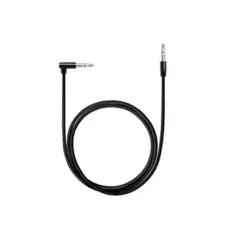 Кабель Deppa аудио AUX Slim 3.5 мм, L коннектор, 1.2 м, черный