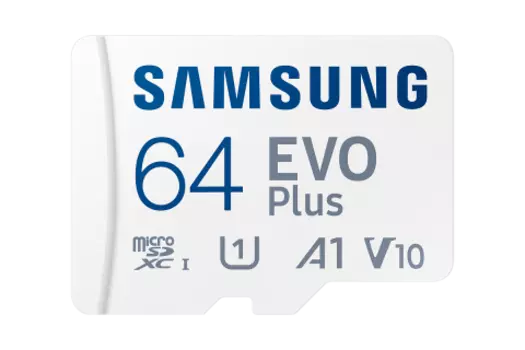 Карта памяти microSDXC UHS-I U3 Samsung EVO PLUS 64 ГБ