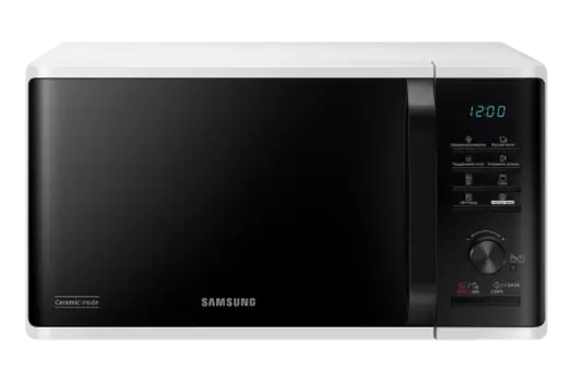 Микроволновая печь Samsung с грилем 23л, 800 Вт (MG23K3515A) - белый, Белый