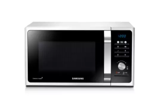 Микроволновая печь Samsung соло, 23л, 800Вт (MS23F301TAW) - белый, Белый