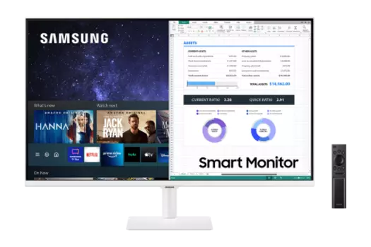 Монитор Samsung SMART S32AM501NI, 32", ОС Tizen - белый, Белый