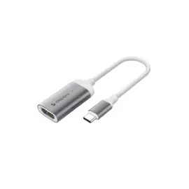 Переходник Deppa HDMI - USB Type-C, 12 см, графит - Графит, Чёрный