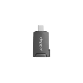 Переходник Deppa HDMI - USB Type-C, компактный, графит - Графит, Чёрный