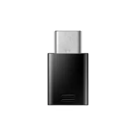 Переходник Samsung microUSB - USB Type-C, чёрный - Чёрный, Чёрный