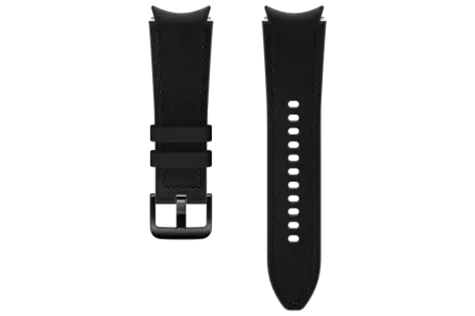 Ремешок Samsung Hybrid Leather Watch4, S/M - Чёрный, Чёрный