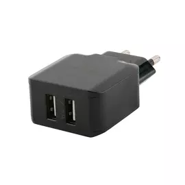 Сетевое ЗУ RedLine NC-2.4A, 2хUSB, 2.4A, Type C, чёрное