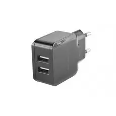 Сетевое ЗУ RedLine NC-2.4A, 2хUSB, 2.4A, microUSB, чёрное