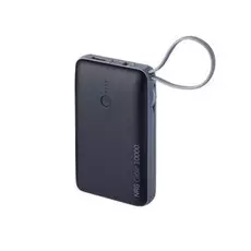 Внешний аккумулятор Deppa NRG Cable 4-in-1, 10000 мАч, серый