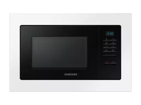Встраиваемая микроволновая печь Samsung соло 20л, 850 Вт (MS20A7013A) - белый, Белый