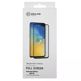 Защитное стекло Redline для Galaxy A22, Full Glue, чёрное