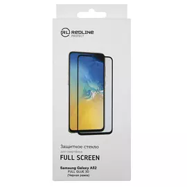 Защитное стекло Redline для Galaxy A52, 3D, Full Glue, чёрное