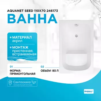 Акриловая ванна Aquanet