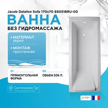 Акриловая ванна Jacob Delafon