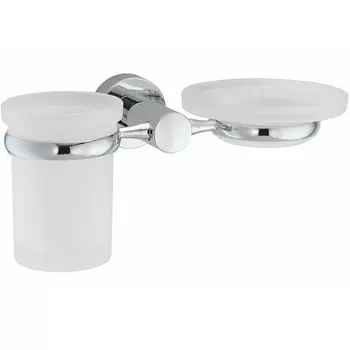 Стакан для зубных щеток с мыльницей WasserKRAFT