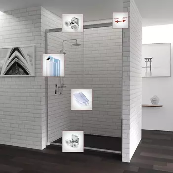 Душевая дверь в нишу RGW