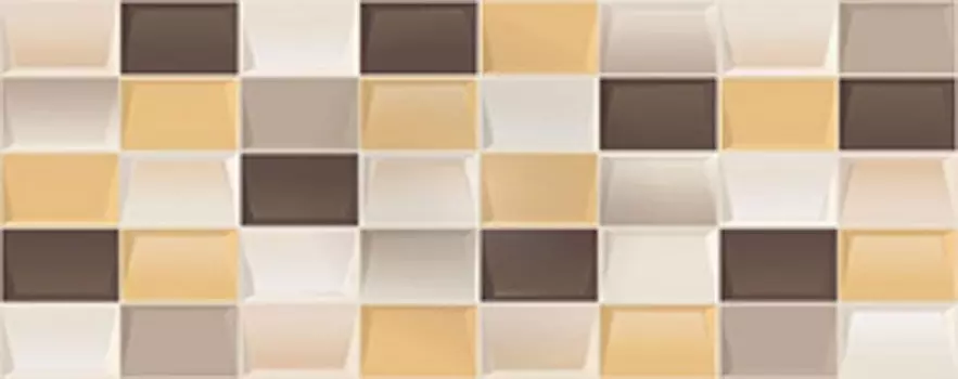 Elissa Mosaico Marrone 1с настенная 20,1х50,5 см