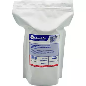 Картридж дезинфицирующих влажных салфеток для рук и поверхностей Merida