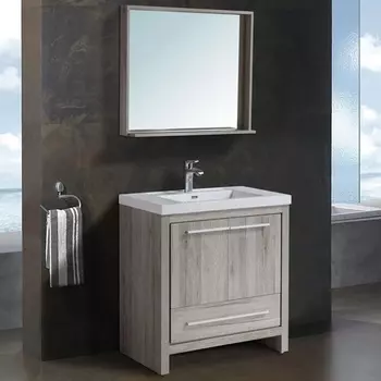 Комплект мебели для ванной Black&amp;White