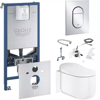 Комплект унитаза-биде с инсталляцией Grohe