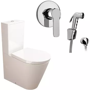 Комплект унитаза компакт с гигиеническим душем Sanitana