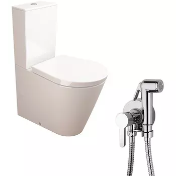Комплект унитаза компакт с гигиеническим душем Sanitana
