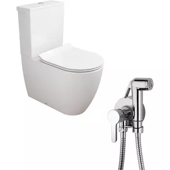 Комплект унитаза компакт с гигиеническим душем Sanitana