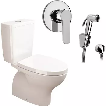 Комплект унитаза компакт с гигиеническим душем Sanitana