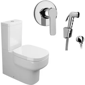 Комплект унитаза компакт с гигиеническим душем Sanitana