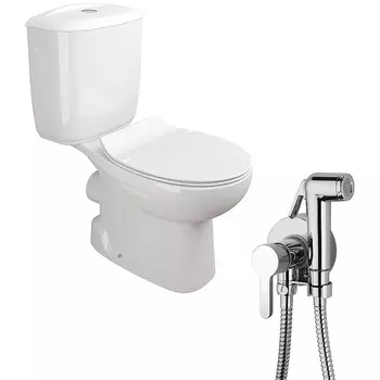 Комплект унитаза компакт с гигиеническим душем Sanitana