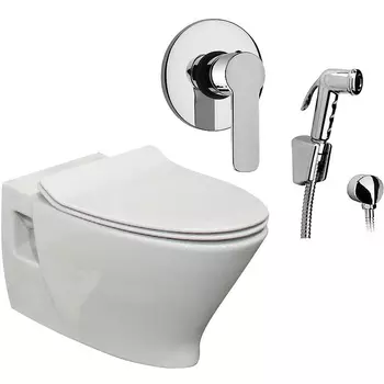 Комплект унитаза с гигиеническим душем Sanitana