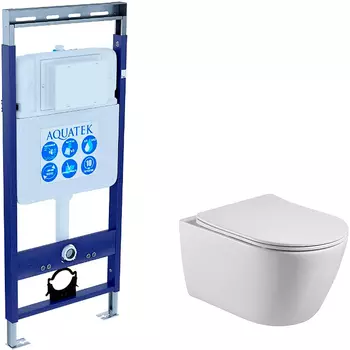 Комплект унитаза с инсталляцией Aquatek