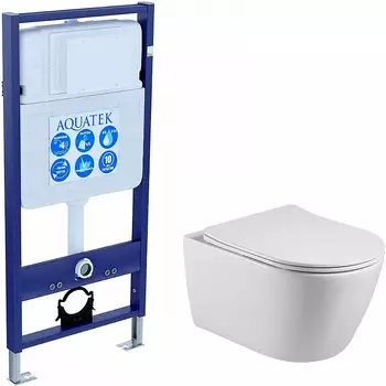 Комплект унитаза с инсталляцией Aquatek