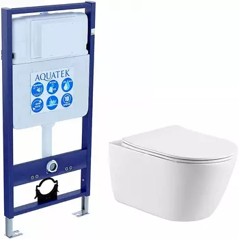 Комплект унитаза с инсталляцией Aquatek