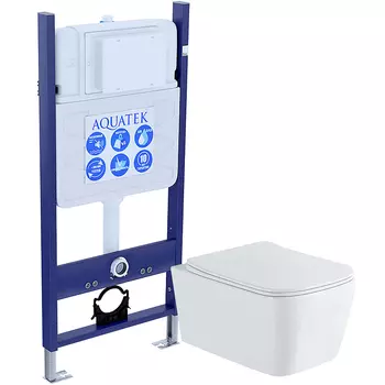 Комплект унитаза с инсталляцией Aquatek