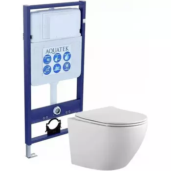 Комплект унитаза с инсталляцией Aquatek