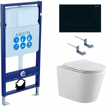 Комплект унитаза с инсталляцией Aquatek
