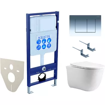 Комплект унитаза с инсталляцией Aquatek