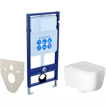 Комплект унитаза с инсталляцией Aquatek