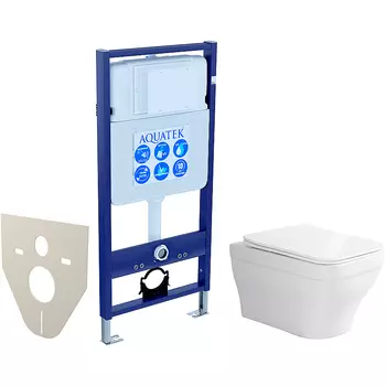 Комплект унитаза с инсталляцией Aquatek
