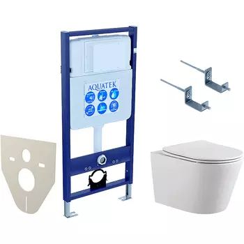 Комплект унитаза с инсталляцией Aquatek