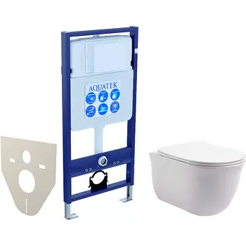 Комплект унитаза с инсталляцией Aquatek