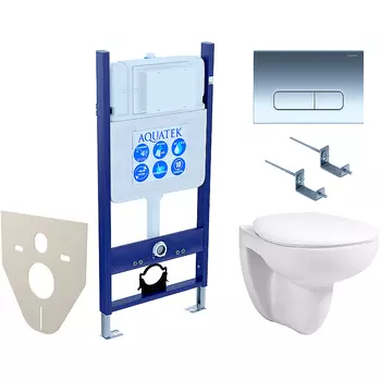 Комплект унитаза с инсталляцией Aquatek