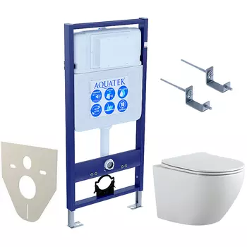 Комплект унитаза с инсталляцией Aquatek