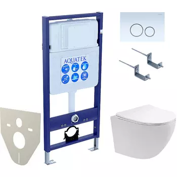 Комплект унитаза с инсталляцией Aquatek
